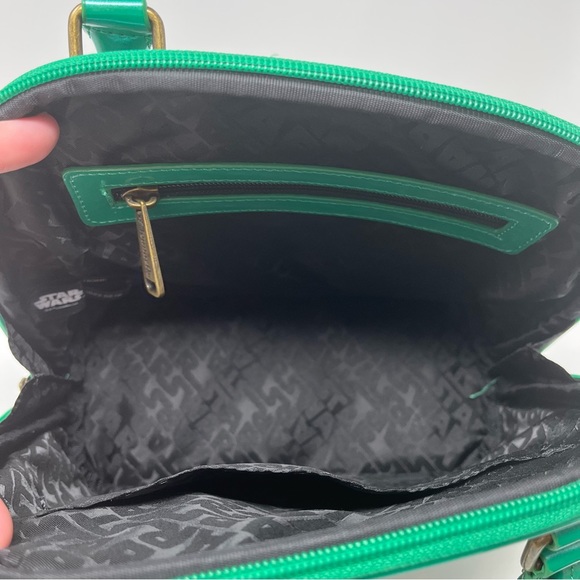 Loungefly Bag Purse Star Wars BOBA FETT Green Disney Zip Around Double Handles - Picture 7 of 12